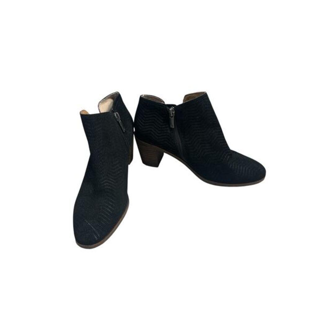 Lucky Brand Women's Black Suede Pickla‎ Ankle Boots Size 6.5